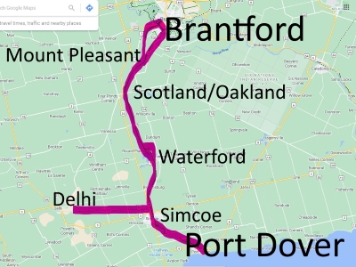 Brantford to Port Dover Rail Trails